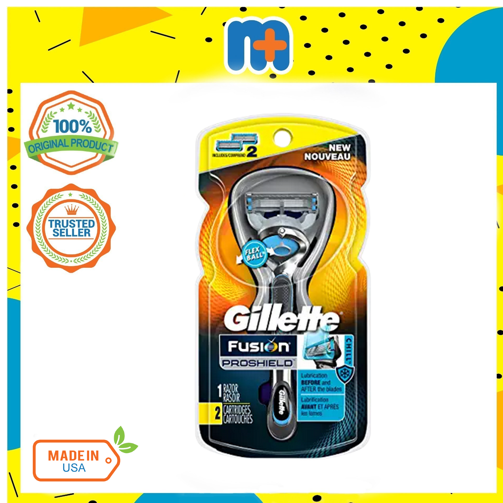 [MPLUS] GILLETTE Fusion Proshield Flexball Razor 1S